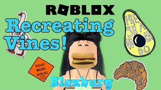 Recreating Vines in Bloxburg! | Roblox | Welcome To Bloxburg!