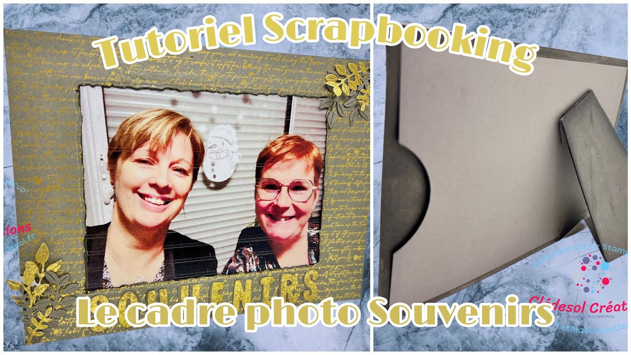 {Tuto Scrapbooking} Cadre photo Souvenirs