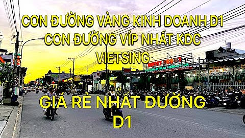 CHỦ NGỘP CẦN BÁN GẤP CĂN NHÀ MẶT TIỀN KINH DOANH VÍP NHẤT TRỤC ĐƯỜNG D1 KHU DÂN CƯ VIETSING