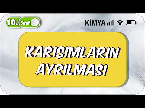 Karışımların Ayrılması | Üniteyi Bitiriyoruz | 10. Sınıf Kimya #2023