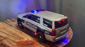 1/24 Scale Marked 2015 Chevy Police Tahoe with Working Lights