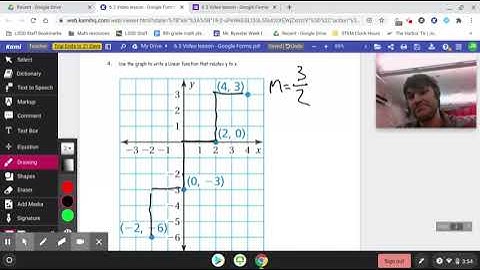 6.3 Writing linear functions to relate y to x