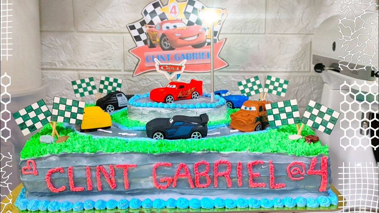 McQUEEN CARS THEMED CAKE DESIGN