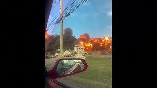 Video shows multiple angles of the fallout from the Louisville plane crash (Leirim Rodriguez)