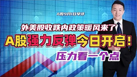 外美股收跌內政策暖風來了，A股強力反彈今日開啟！壓力看一個點 - 天天要聞