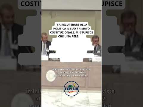 Video Nordio spiega a cosa serve la riforma della giustizia