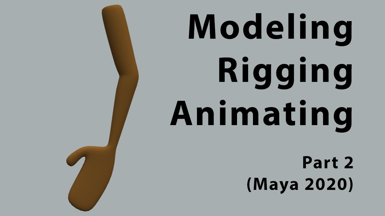 Maya 2020, Basic Rigging Tutorial - Hand animation Part 2/2 - YouTube