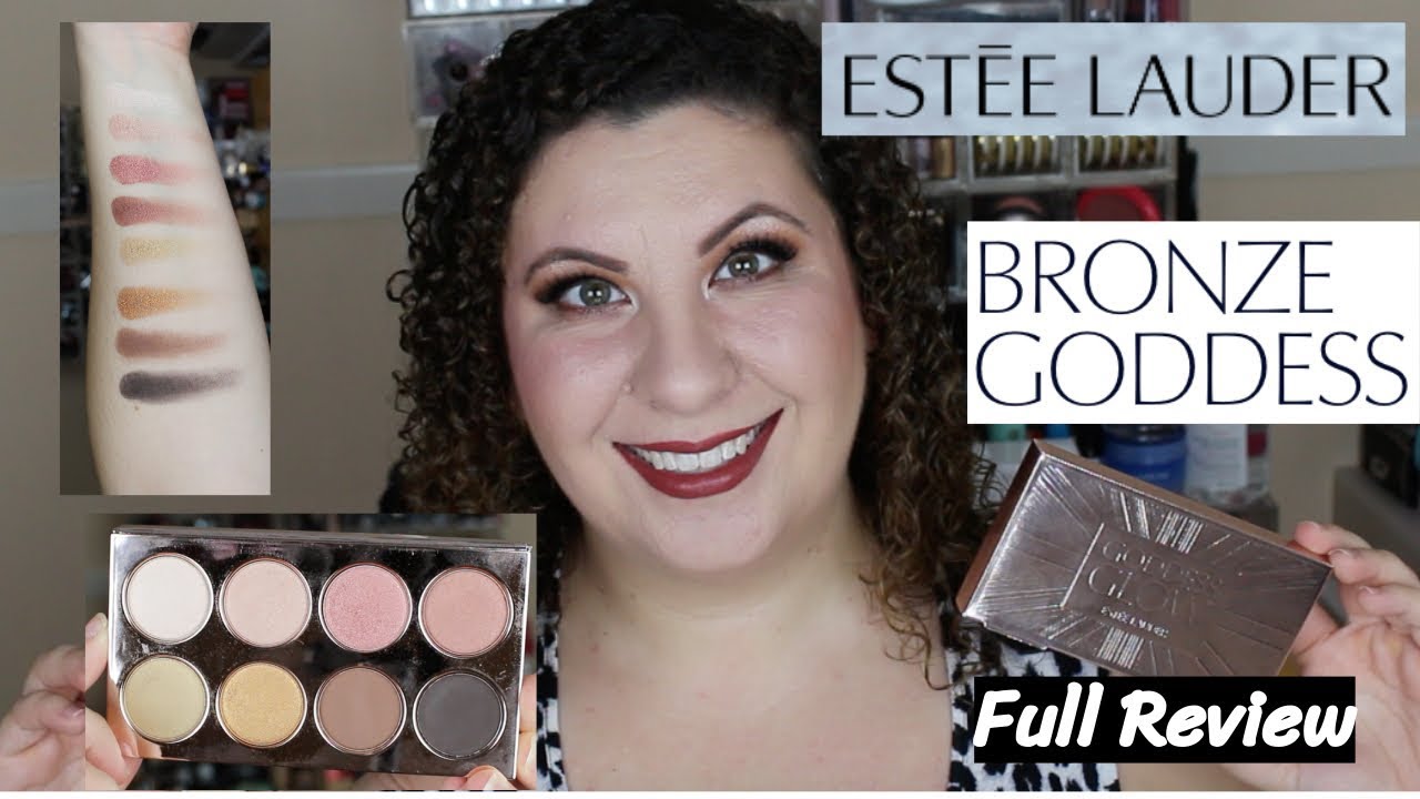 ESTEE LAUDER BRONZE GODDESS GLOW EYESHADOW PALETTE REVIEW & TRYON