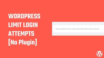 Wordpress limit login attempts using codes | No plugins | #WordPress 40