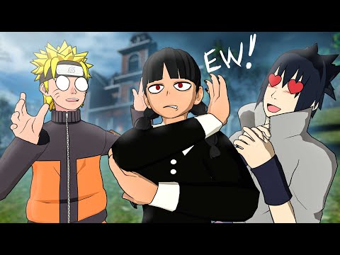 Wednesday Adams TEAMS UP with NARUTO!!? (VRChat)
