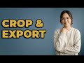 How Do I Export My Cropped Photo From Photoshop?