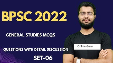 BPSC 2022 Exam II mcq questions with answers II BPSC mcqs questions II BPSC Practice Set II Part-06