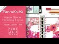 *COLLAB* Floral Explosion Spread :: Plan with Me :: Happy Planner Horizontal Layout (#10 Simplified)