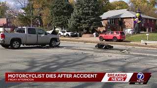 Omaha crash involving motorcycle kills one person