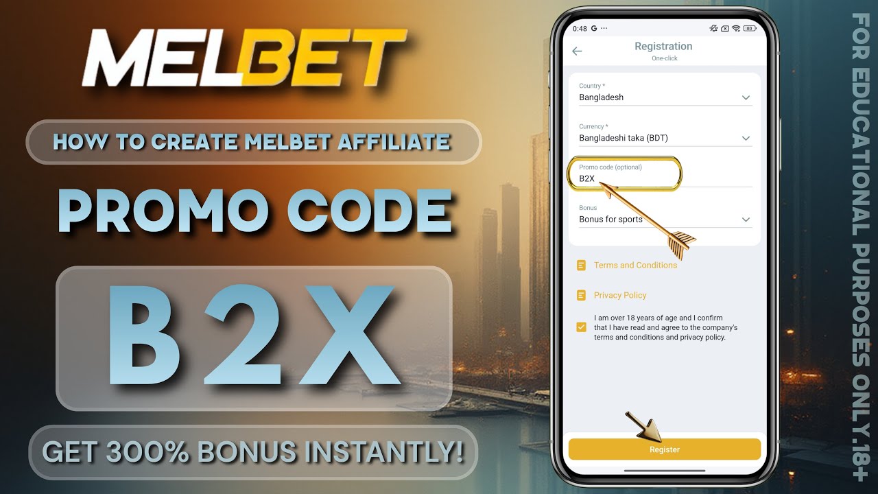 Melbet Promo Code 2026 🤑 Get 300% Bonus Instantly | Create Your Own Affiliate Promo Code
