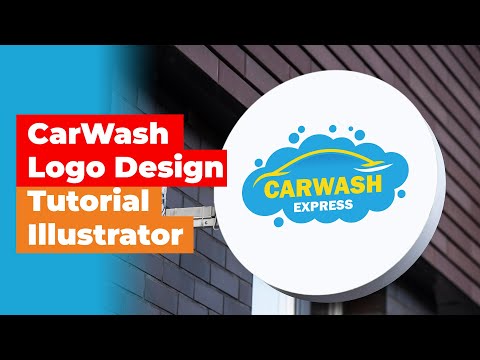 Car Wash Logo Design Illustrator