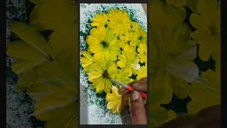 Painting using Bubble wrap easy art for beginners #diy #artandcraft #shortfeed