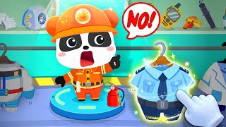 Little Panda's World: Dream Jobs - Help Kiki to Play as a Firefighter - Babybus Games screenshot 3