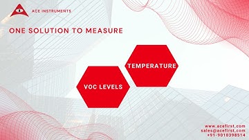 Duct Volatile Organic Compound (VOC) Detector // VOC Monitoring for Indoor Air Quality