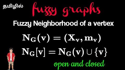 fuuzy neighborhood of a vertex | fuzzy graphs | தமிழில் | @17matboy