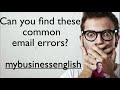 Can you find these common email errors?