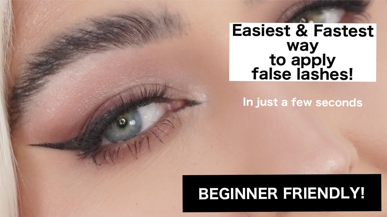 Easiest & fastest way to apply FALSE LASHES in seconds. BEGINNER FRIENDLY