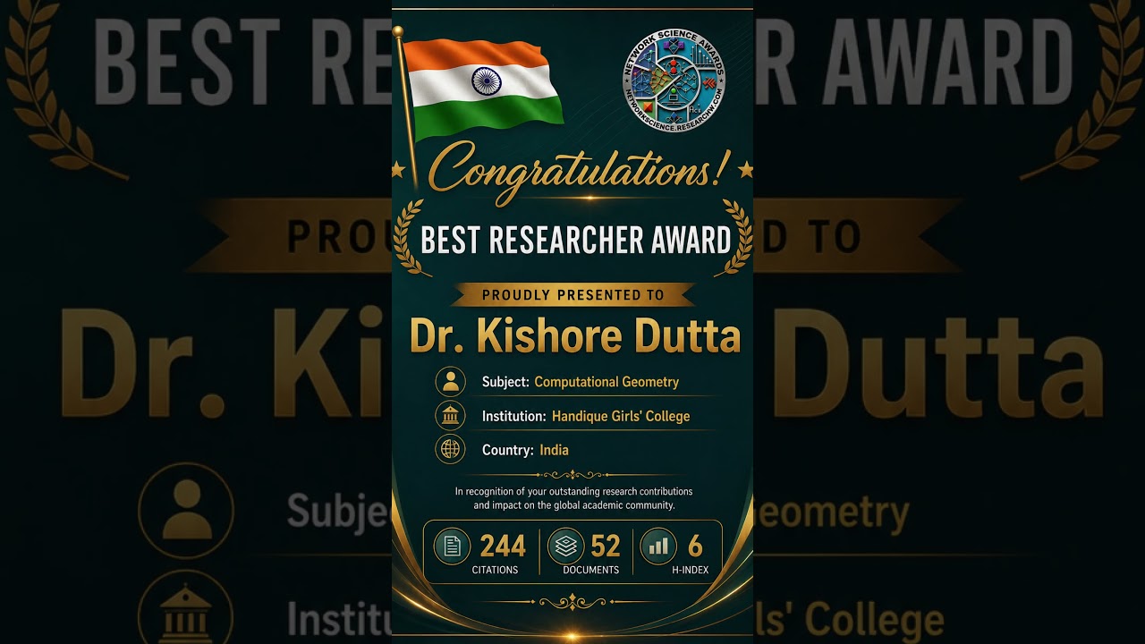 Kishore Dutta | Computational Geometry | Best Researcher Award