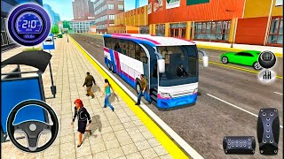 Modern Public Bus Simulator ! Public Coach Bus Driving Game - Android Gameplay screenshot 5