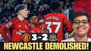 MAINOO and DIALLO Run Riot! BRUNO shines as Manchester United Demolish Newcastle!