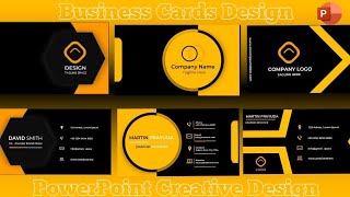 💥PowerPoint | Creative Design Tutorial | Morph Transition | Business Cards | Step by step 💥