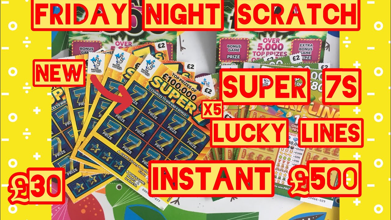 National lottery scratch cards, new super 7s vs lucky lines , plus 2 instant £500💰 jackpot?