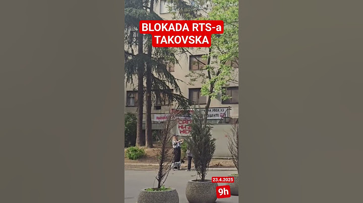 BLOKADA RTS-a: Takovska 23.4.2025.