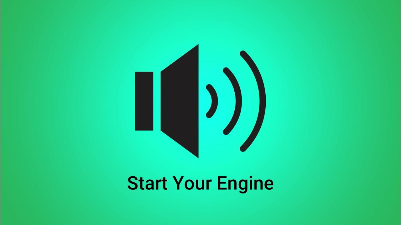Start Your Engine Sound Effect YouTube
