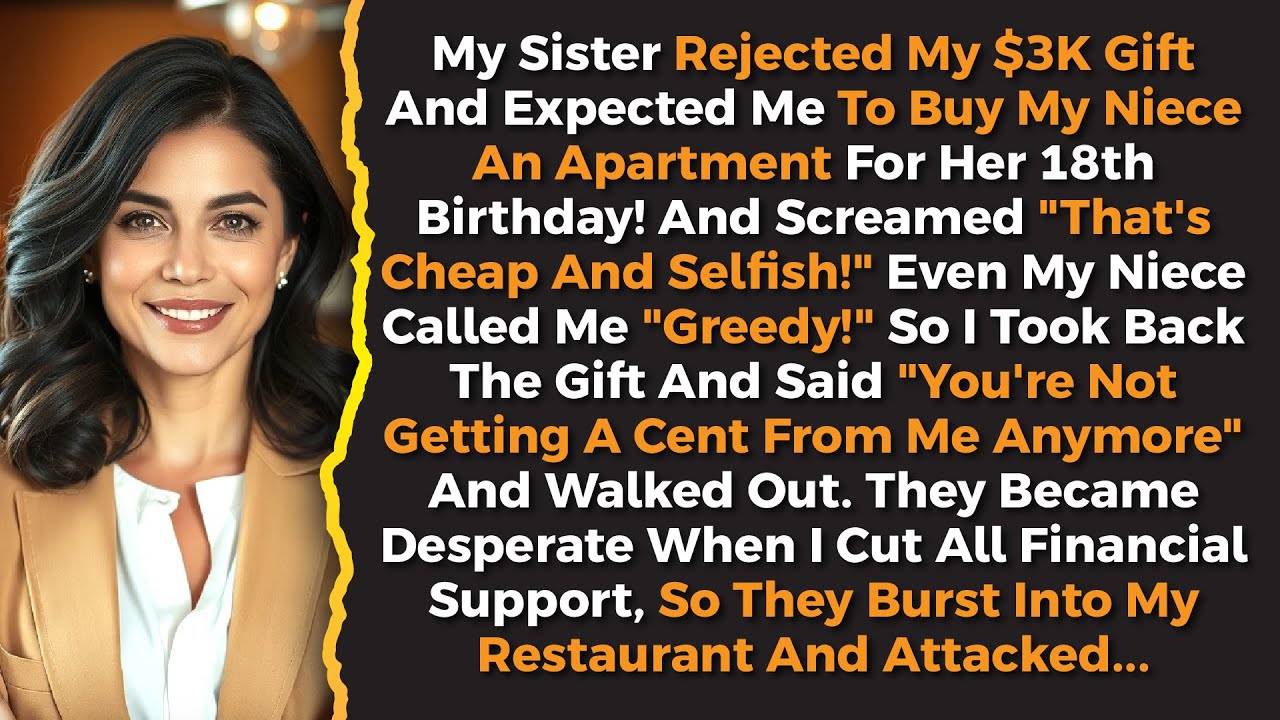 My Sister Rejected My $3K Gift And Expected Me To Buy My Niece An Apartment For Her Birthday, But...
