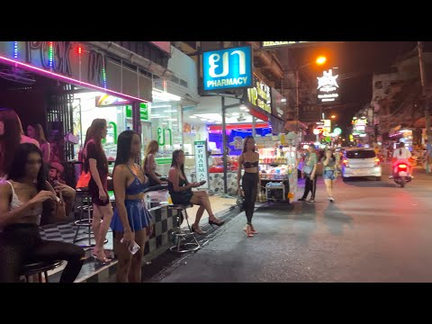 There Are Many Ladyboys Bars 4K Pattaya Soi Buakhao Jun 2024