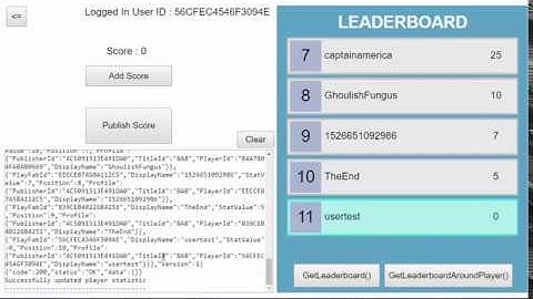 Construct 2 PlayFab Leaderboard Demo