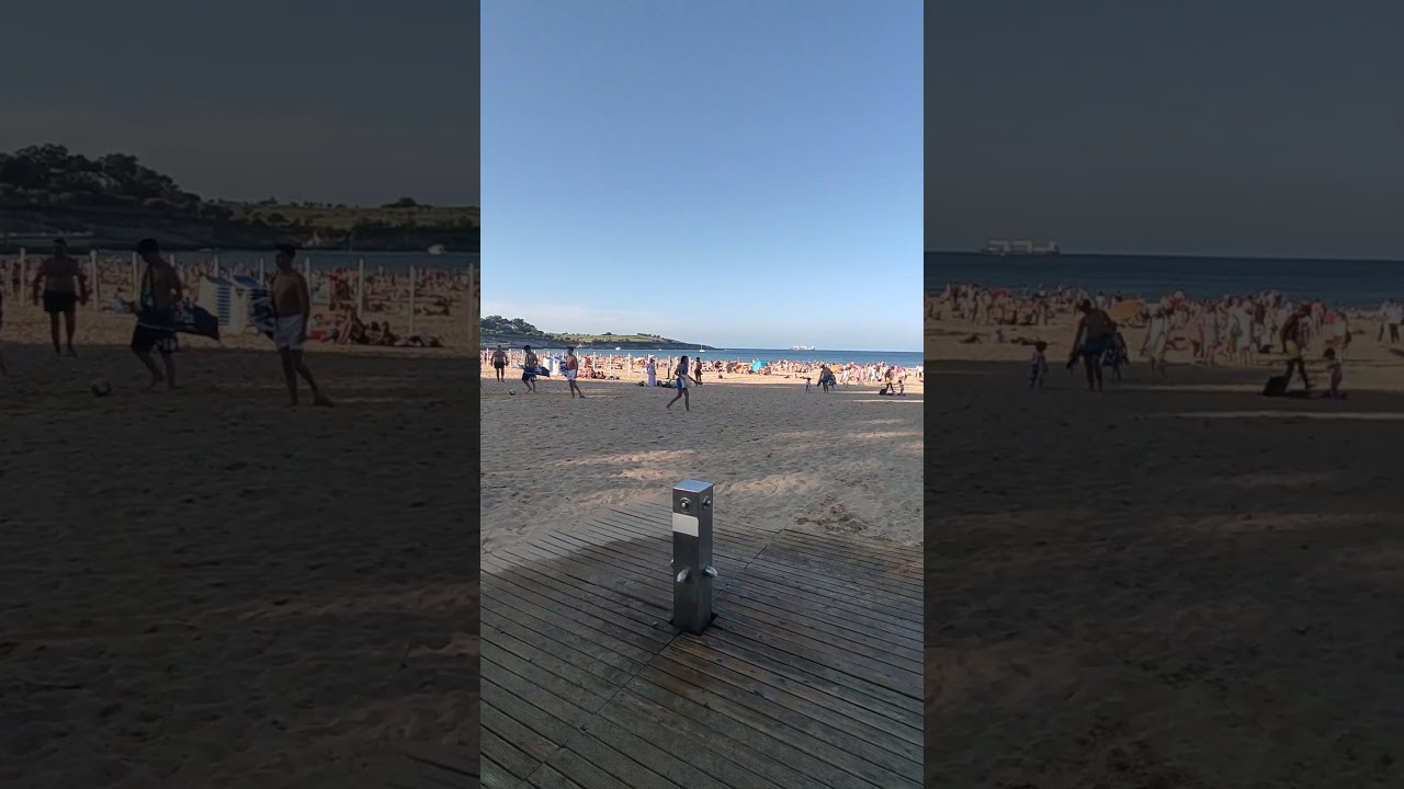 Playa del Sardinero , Santander.  #cantabria #santander #sardinero #shorts