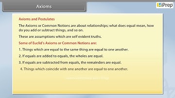 Axioms | Introduction to Euclid
