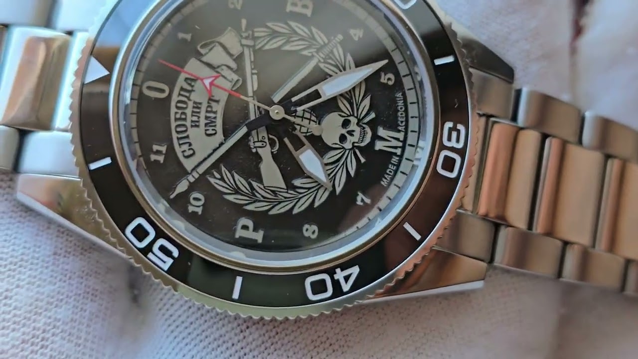 Macedonian Code Revolution watch Seiko automatic movemenet 