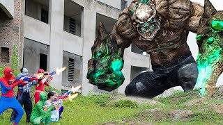 Fighting Alien Monsters | Squad Spiderman SEAL X Nerf Batlle Gun Fight