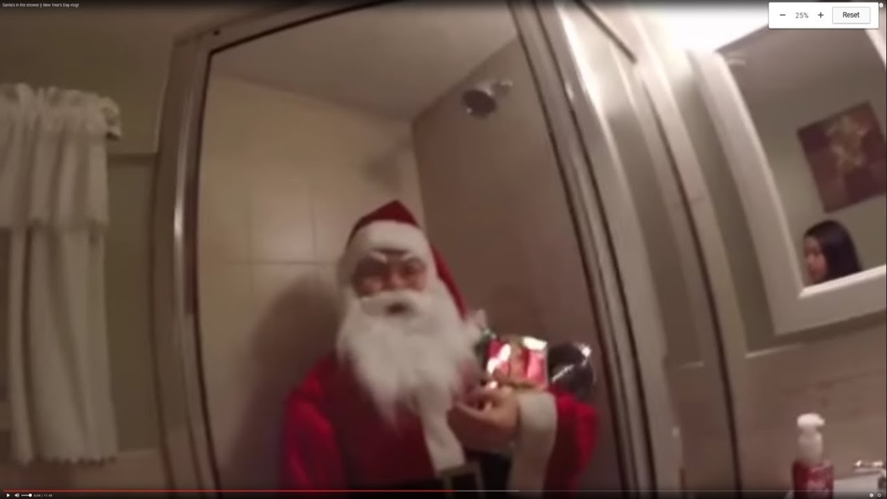 Santa's in the shower || New Year's Day vlog! - YouTube