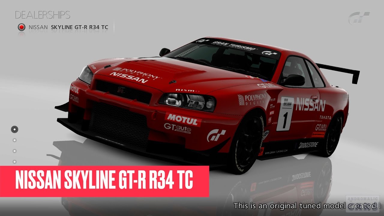 Nissan Skyline GT-R R34 TC - Gran Turismo 5 (Sony PlayStation 3 ...