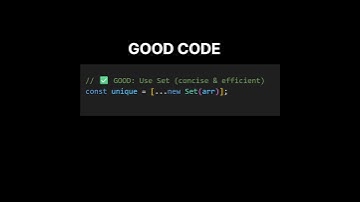 Use Set to Remove Duplicates in JavaScript #shorts