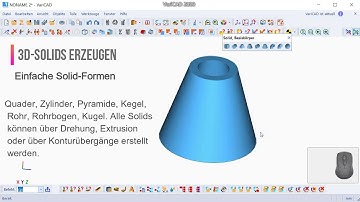 VariCAD – Einfache Solid Formen (Basis-Solids)