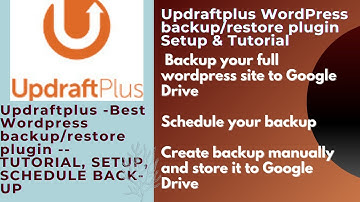 Updraftplus WordPress backup/restore plugin setup tutorial hindi full backup website to google drive