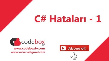 C# Hataları-1 (System.Data.OleDb.OleDbException)