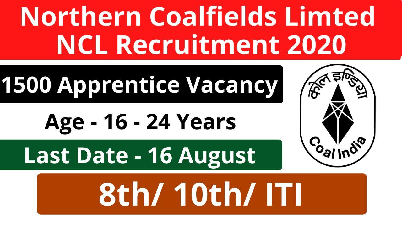 NCL Recruitment 2020 Apply Online | Northern Coalfields Recruitment 2020 | Latest Govt Jobs 2020