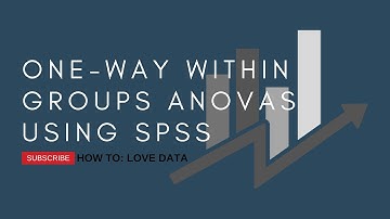 How To: One Way Within Groups ANOVA Using SPSS