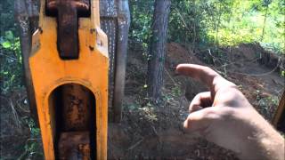 Tree Take Down with a Backhoe