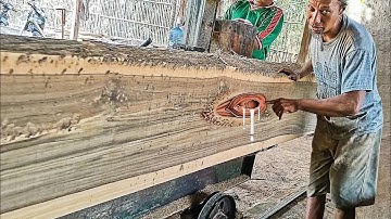 The surprising discovery of an old teak log with a hole in it is disturbing at the sawmill